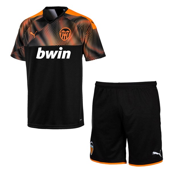 Camiseta Valencia 2ª Kit Niño 2019 2020 Naranja Negro